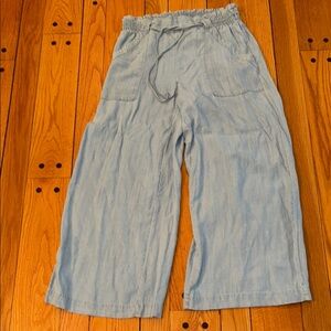 T Tahari Light Blue Wide-Leg Pants